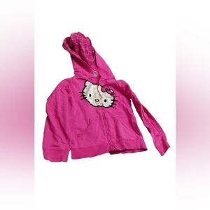 Hello Kitty Girls Full Zip Graphic Hoodie Jacket Sz M